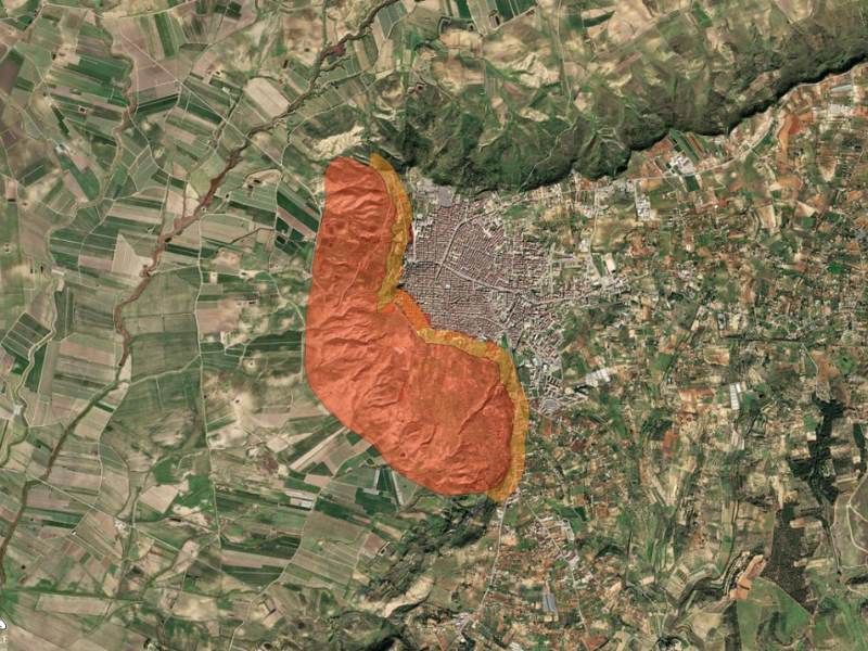 Mappa frana Niscemi 2026